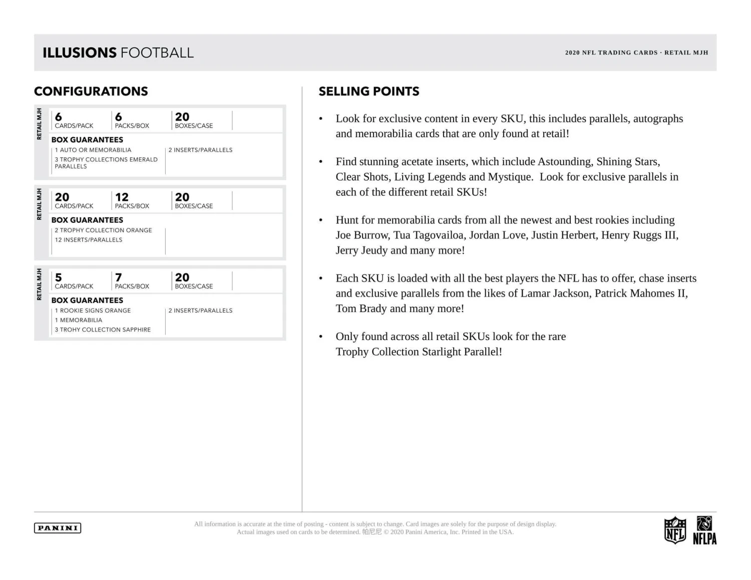 2020 Panini Illusions NFL Football - Blaster Box 6 2020 Panini Illusions NFL Football - Blaster Box - Image 6