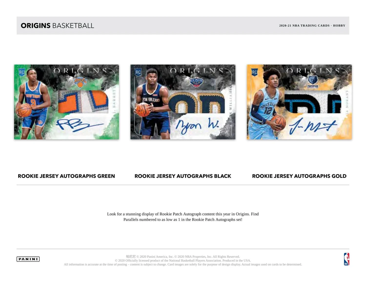 2020-21 Panini Origins NBA Basketball Cards - Hobby Box 4 2020-21 Panini Origins NBA Basketball Cards - Hobby Box - Image 4