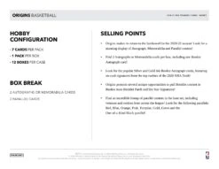 2020-21 Panini Origins NBA Basketball Cards - Hobby Box 16 2020-21 Panini Origins NBA Basketball Cards - Hobby Box -Card Game Store 20 originsbk hobby 5