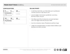 2020 Panini Prizm Draft Picks MLB Baseball Cards - Blaster Box -Card Game Store 20 prizm draft bb retail pis 5