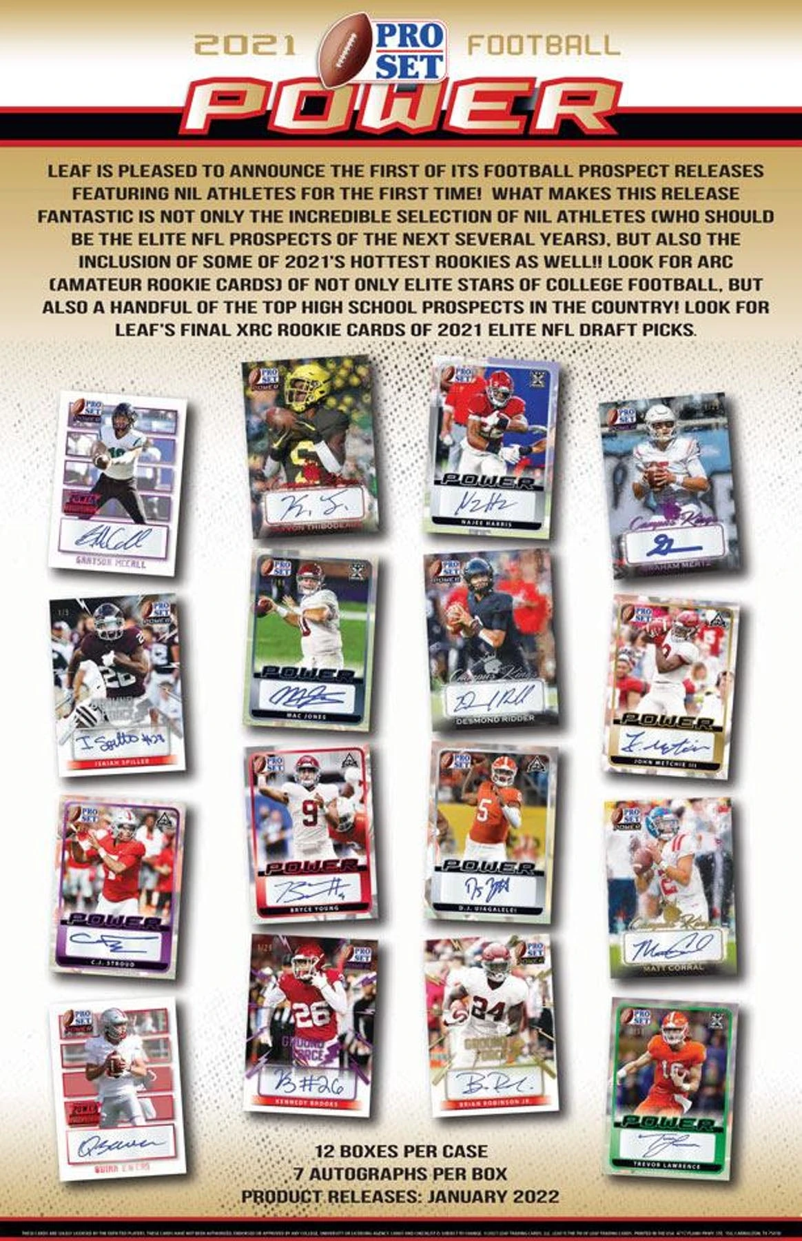 2021 Leaf Pro Set Power NFL Football - Hobby Box 3 2021 Leaf Pro Set Power NFL Football - Hobby Box - Image 3
