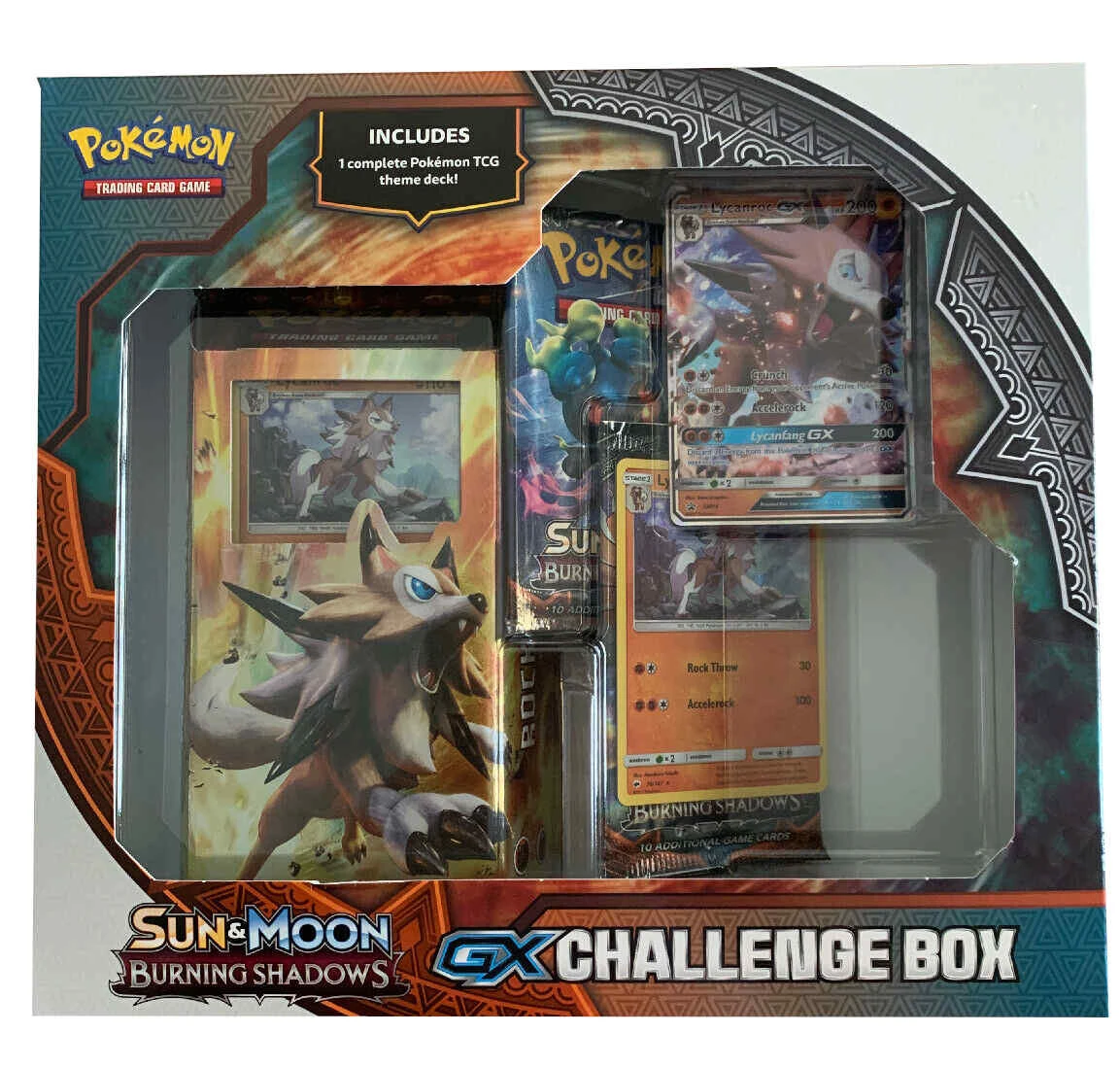 Pokemon Sun & Moon Burning Shadows GX Challenge Box (Lycanroc) 1 Pokemon Sun & Moon Burning Shadows GX Challenge Box (Lycanroc)