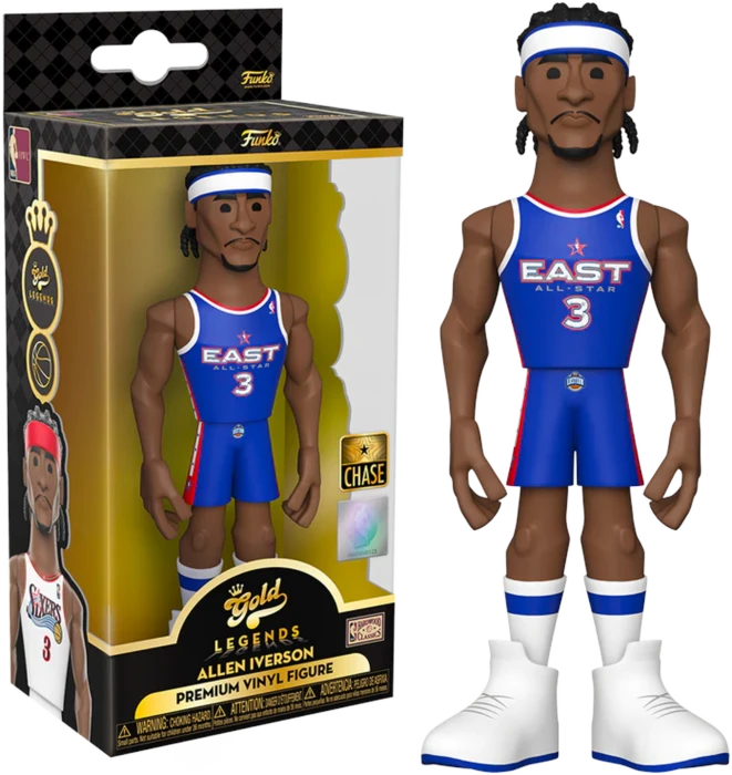 Funko 5" Gold Premium Vinyl Figure - NBA - Allen Iverson 2 Funko 5" Gold Premium Vinyl Figure - NBA - Allen Iverson - Image 2