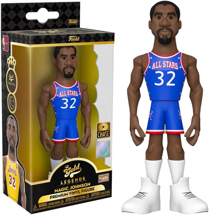 Funko 5" Gold Premium Vinyl Figure - NBA - Magic Johnson 2 Funko 5" Gold Premium Vinyl Figure - NBA - Magic Johnson - Image 2