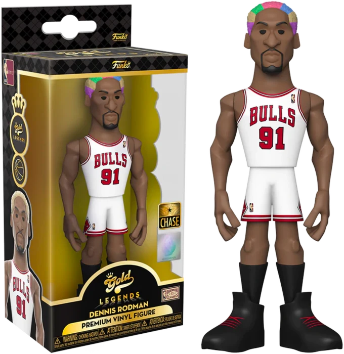 Funko 5" Gold Premium Vinyl Figure - NBA - Dennis Rodman 2 Funko 5" Gold Premium Vinyl Figure - NBA - Dennis Rodman - Image 2