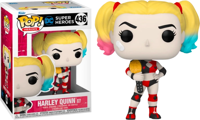 Funko Pop! Vinyl Figure - DC Comics - Harley Quinn With Belt US Exclusive #436 2 Funko Pop! Vinyl Figure - DC Comics - Harley Quinn With Belt US Exclusive #436 - Image 2