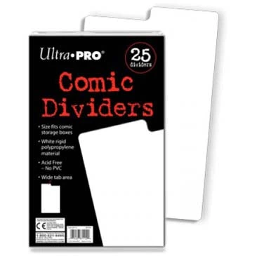 Ultra Pro Comic Book Box Dividers - White (25ct) 1 Ultra Pro Comic Book Box Dividers - White (25ct)