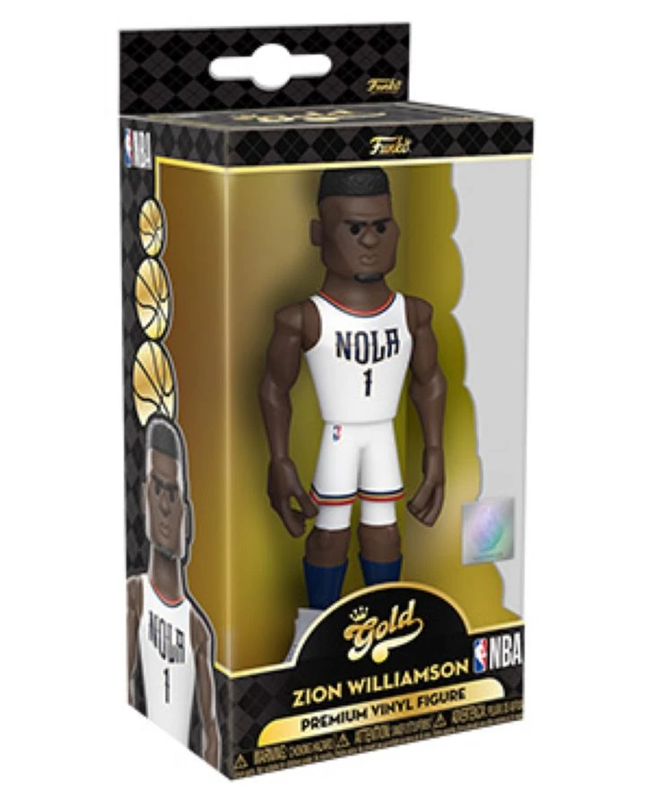 Funko 5" Gold Premium Vinyl Figure - NBA - Zion Williamson 1 Funko 5" Gold Premium Vinyl Figure - NBA - Zion Williamson