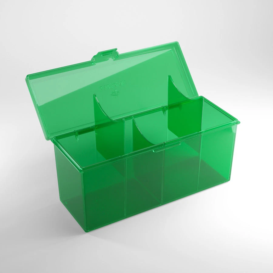 Gamegenic Fourtress 320+ Plastic Card Storage Box - Green 3 Gamegenic Fourtress 320+ Plastic Card Storage Box - Green - Image 3