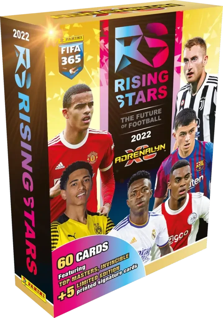 2022 Panini Adrenalyn XL FIFA 365 Rising Stars Soccer Cards - Blaster Box 1 2022 Panini Adrenalyn XL FIFA 365 Rising Stars Soccer Cards - Blaster Box