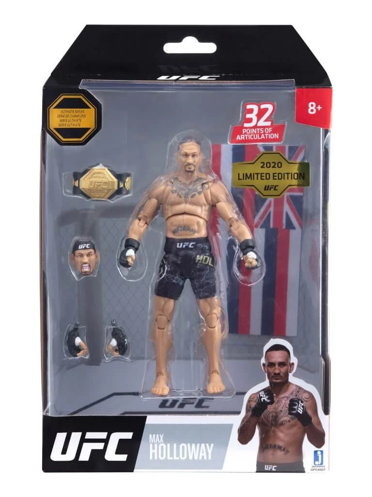 JAZWARES UFC Ultimate Series 6" MMA Action Figure W1 - Max Holloway 1 JAZWARES UFC Ultimate Series 6" MMA Action Figure W1 - Max Holloway