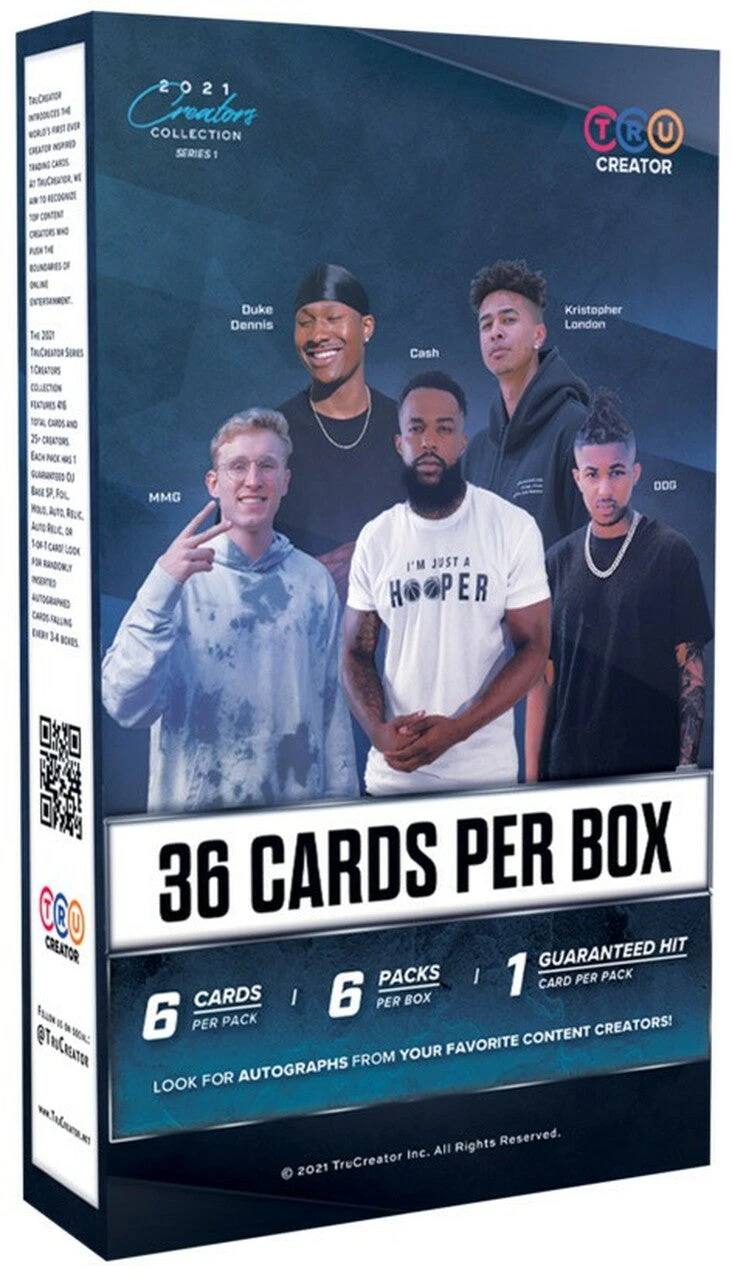 2021 TruCreator Creators Collection Series 1 Cards - Blaster Box 1 2021 TruCreator Creators Collection Series 1 Cards - Blaster Box
