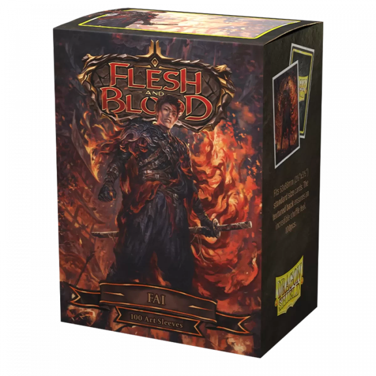 Dragon Shield Deck Sleeves - Matte Art - Flesh And Blood Uprising Fai (100ct) 1 Dragon Shield Deck Sleeves - Matte Art - Flesh And Blood Uprising Fai (100ct)