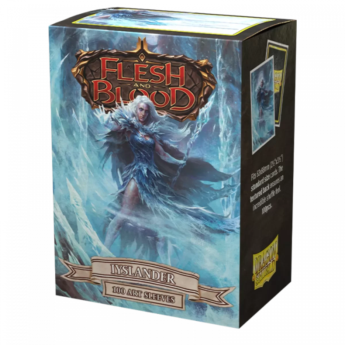 Dragon Shield Deck Sleeves - Matte Art - Flesh And Blood Uprising Iyslander (100ct) 1 Dragon Shield Deck Sleeves - Matte Art - Flesh And Blood Uprising Iyslander (100ct)