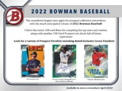 2022 Topps Bowman MLB Baseball Cards - Blaster Box -Card Game Store b3