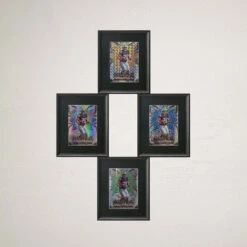 BCW Interlocking Card Frames (6ct) 13 BCW Interlocking Card Frames (6ct) -Card Game Store bcw interlocking card frames black 6 frames per pack 99309 4a618