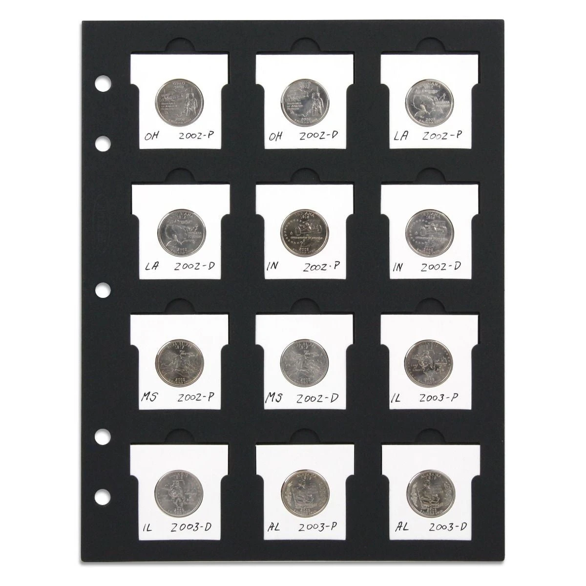BCW Slotted Paper 12-Pocket Coin Pages (10ct) 2 BCW Slotted Paper 12-Pocket Coin Pages (10ct) - Image 2
