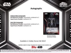 Topps Chrome Black Star Wars (2022) - Hobby Box 9 Topps Chrome Black Star Wars (2022) - Hobby Box -Card Game Store cb4