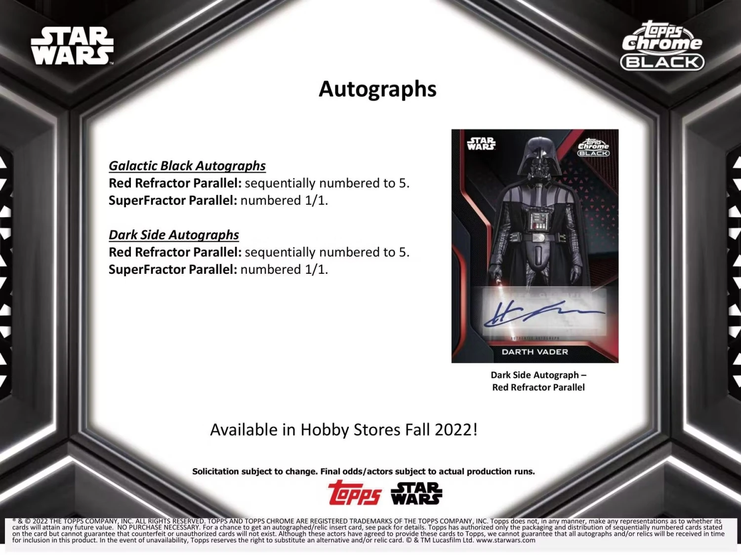 Topps Chrome Black Star Wars (2022) - Hobby Box 5 Topps Chrome Black Star Wars (2022) - Hobby Box - Image 5