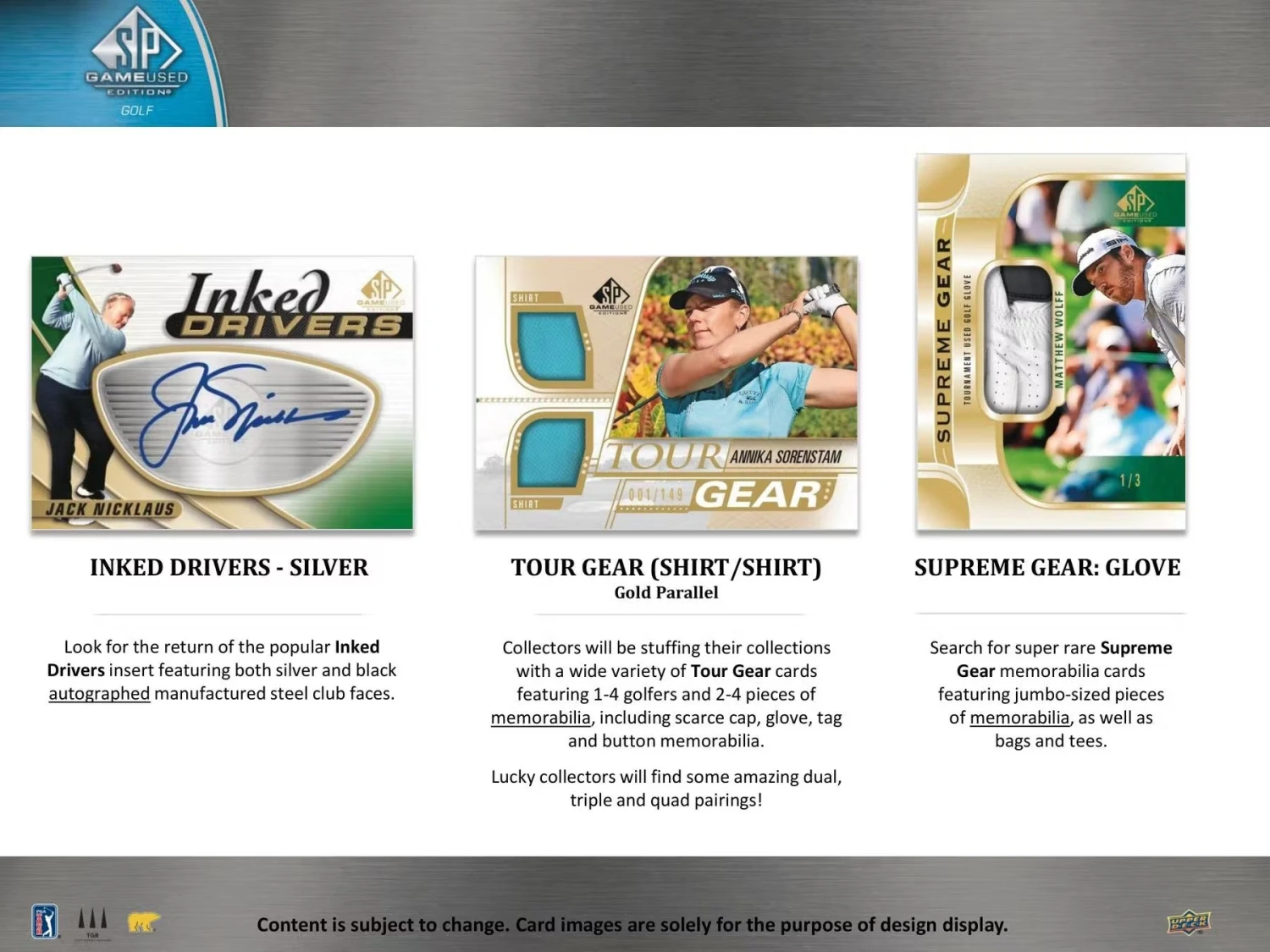 2021 Upper Deck SP Game Used Golf Cards - Hobby Box 3 2021 Upper Deck SP Game Used Golf Cards - Hobby Box - Image 3