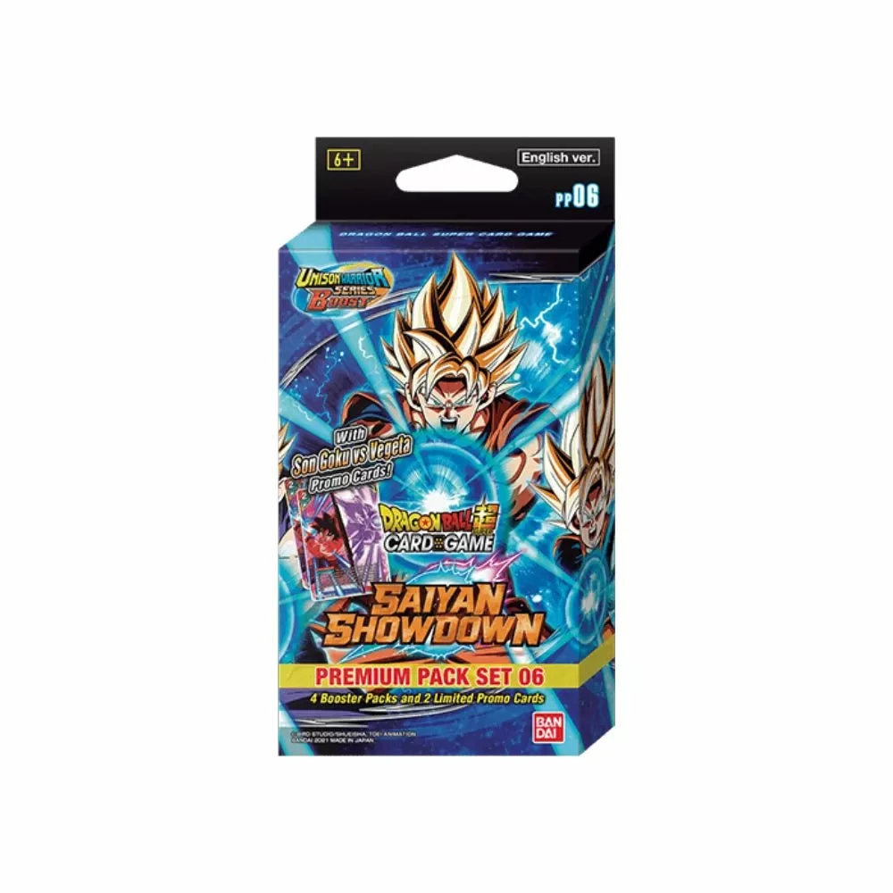Dragon Ball Super TCG UW6 Saiyan Showdown - PREMIUM Booster Pack 1 Dragon Ball Super TCG UW6 Saiyan Showdown - PREMIUM Booster Pack