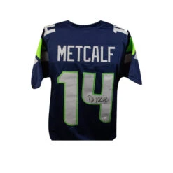 D.K. Metcalf Autographed Seahawks Football Jersey W/ COA