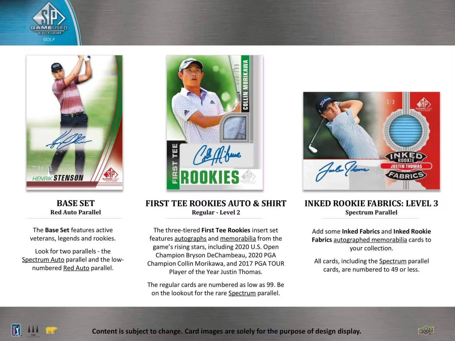 2021 Upper Deck SP Game Used Golf Cards - Hobby Box 2 2021 Upper Deck SP Game Used Golf Cards - Hobby Box - Image 2