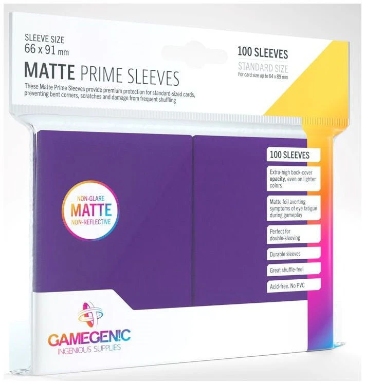 Gamegenic Matte Prime Card Sleeves - Purple (100ct) 1 Gamegenic Matte Prime Card Sleeves - Purple (100ct)