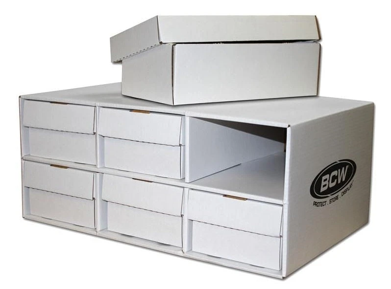 BCW Shoe Box House Cardboard Storage Box - 6 Spaces 2 BCW Shoe Box House Cardboard Storage Box - 6 Spaces - Image 2