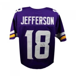 Justin Jefferson Autographed Vikings Football Jersey W/ COA