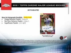 2021 Topps Chrome MLS Soccer Cards - Hobby Box 13 2021 Topps Chrome MLS Soccer Cards - Hobby Box -Card Game Store mls chrome 5