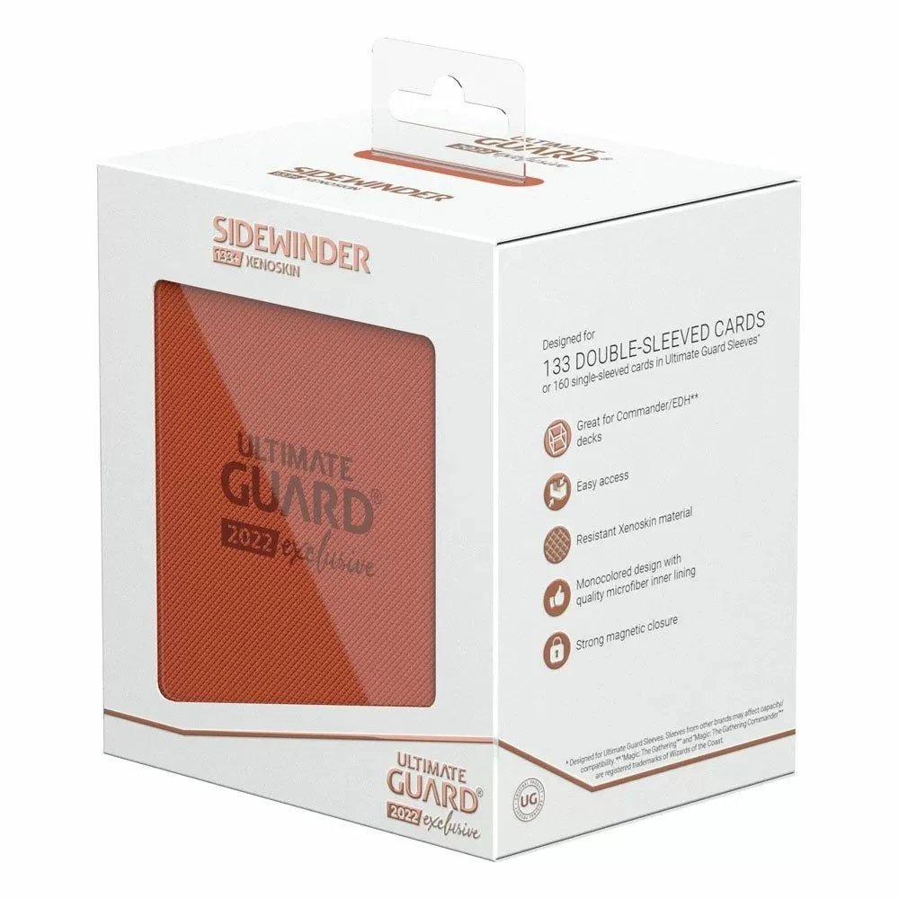 Ultimate Guard Sidewinder 133+ Xenoskin Deck Box Dark Orange 2 Ultimate Guard Sidewinder 133+ Xenoskin Deck Box Dark Orange - Image 2