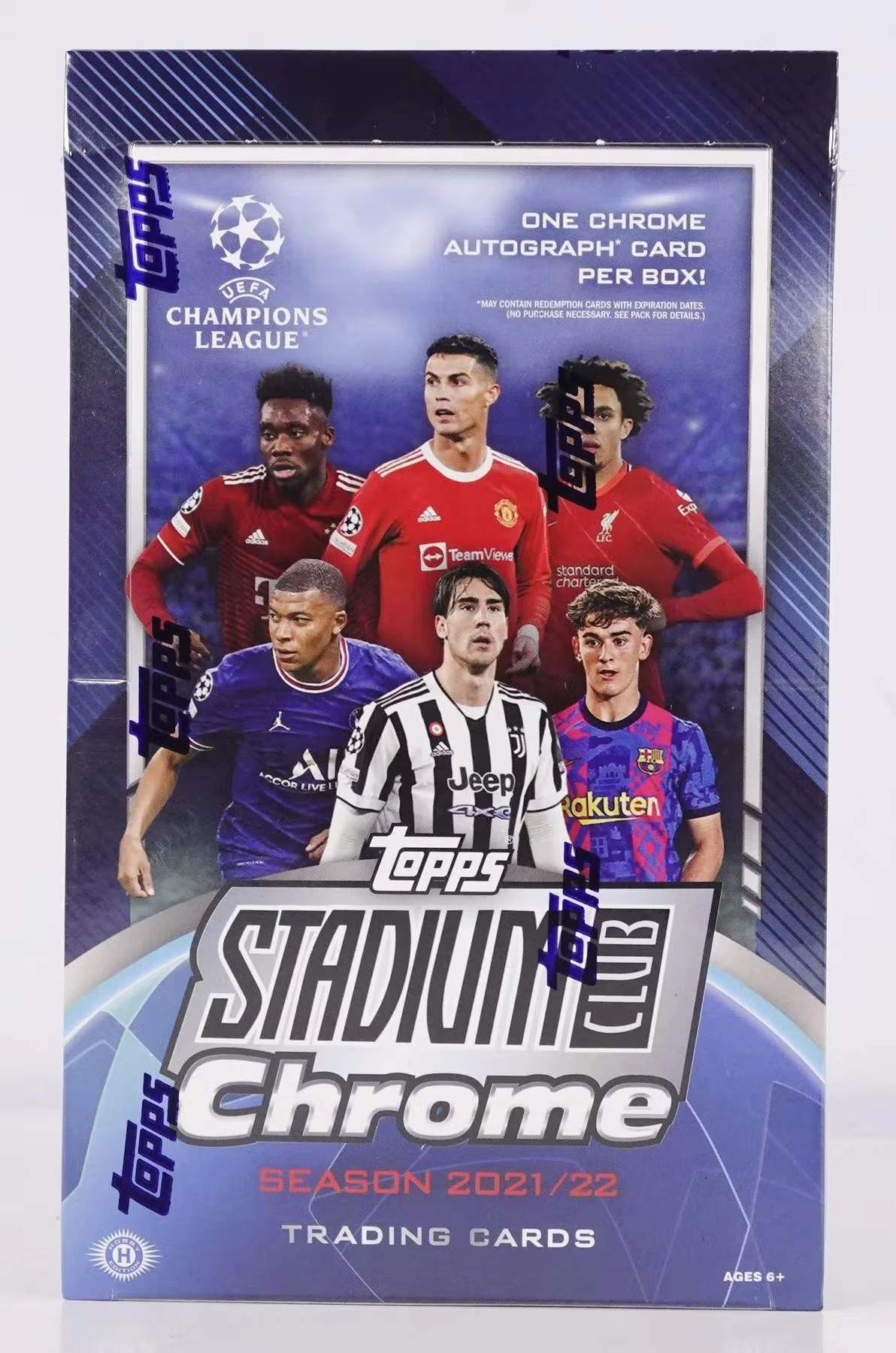 2021-22 Topps Stadium Club Chrome UEFA Champion's League UCL Soccer - Hobby Box 1 2021-22 Topps Stadium Club Chrome UEFA Champion's League UCL Soccer - Hobby Box