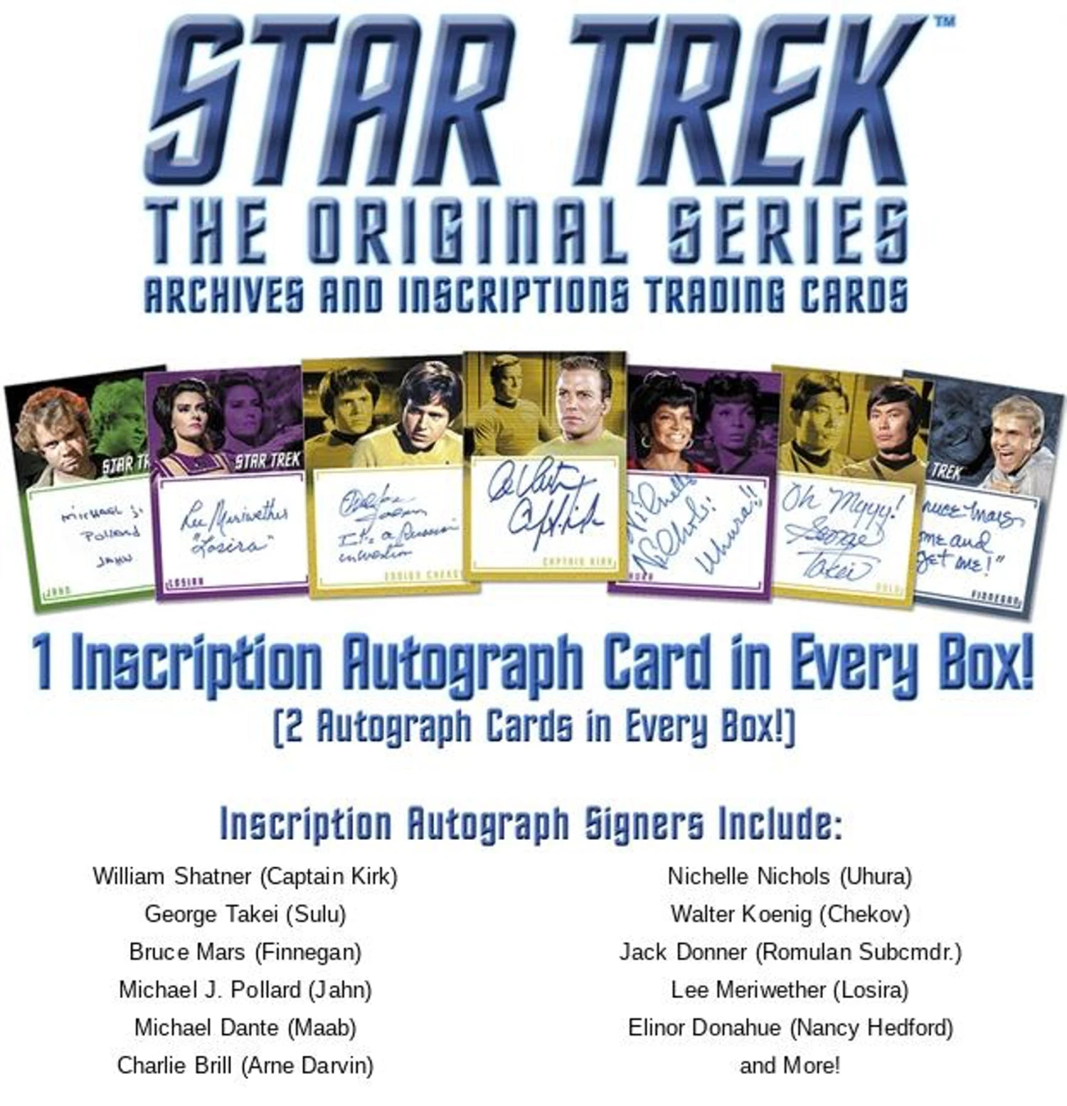 Rittenhouse Star Trek The Original Series Archives And Inscriptions (2020) - Hobby Box 2 Rittenhouse Star Trek The Original Series Archives And Inscriptions (2020) - Hobby Box - Image 2