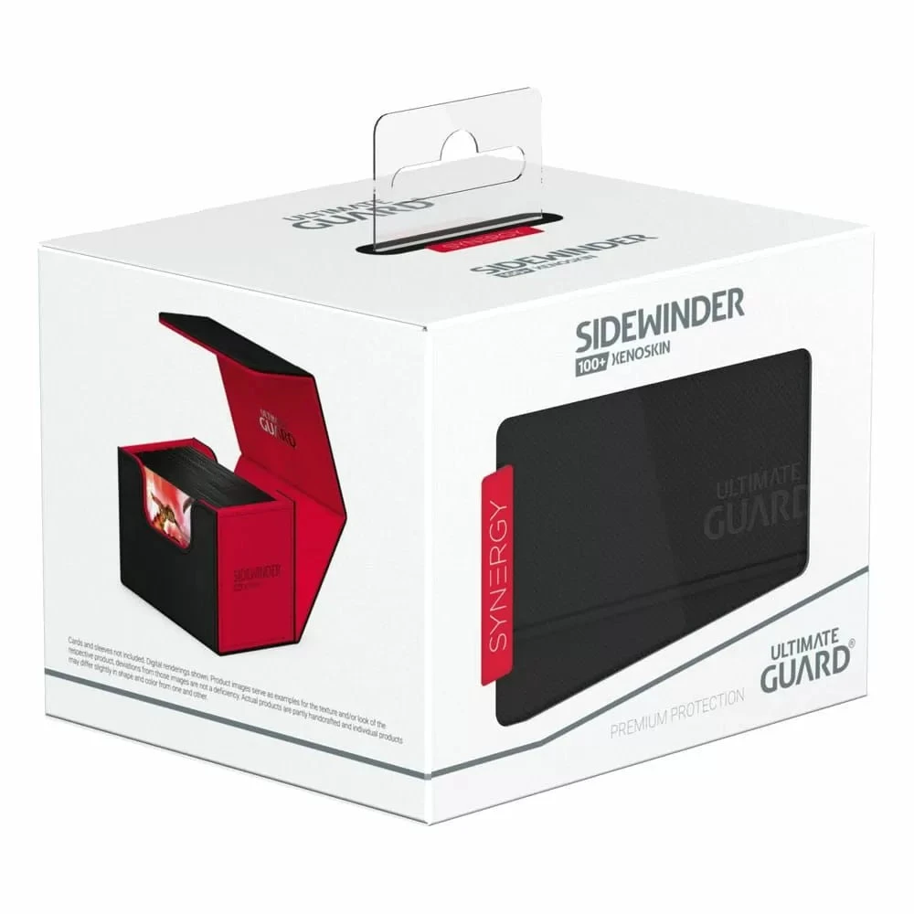 Ultimate Guard Synergy Sidewinder 100+ Xenoskin Deck Box - Black & Red 2 Ultimate Guard Synergy Sidewinder 100+ Xenoskin Deck Box - Black & Red - Image 2