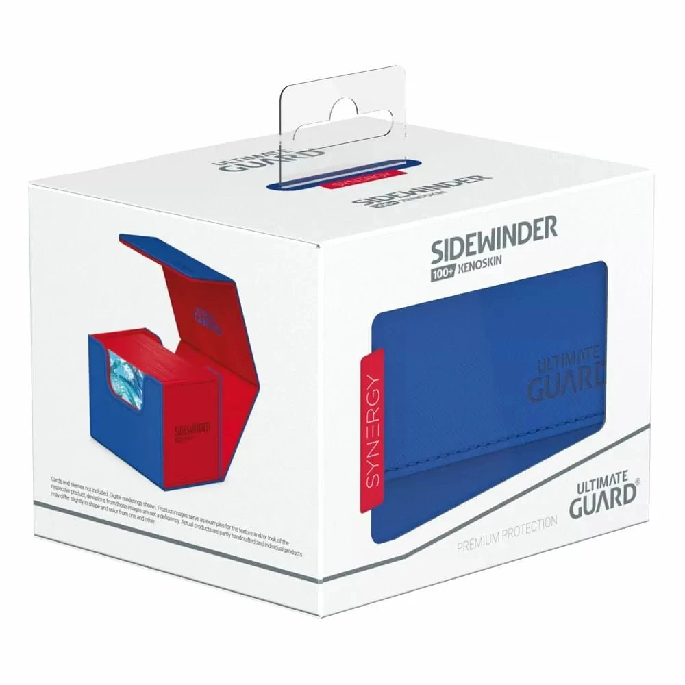 Ultimate Guard Synergy Sidewinder 100+ Xenoskin Deck Box - Blue & Red 2 Ultimate Guard Synergy Sidewinder 100+ Xenoskin Deck Box - Blue & Red - Image 2