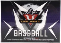 2021 Leaf Valiant MLB Baseball Cards - Hobby Box