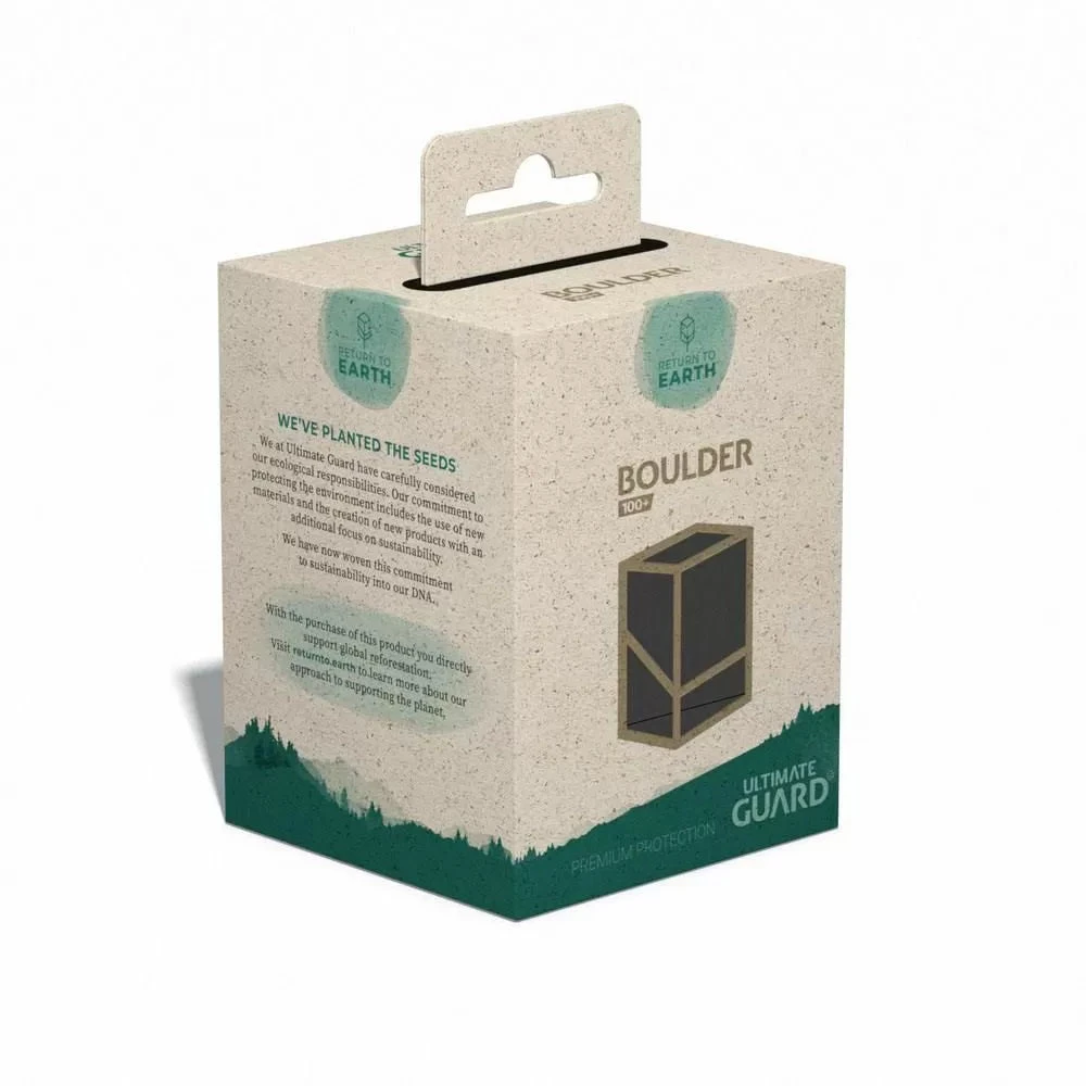 Ultimate Guard Return To Earth Boulder 100+ Deck Box Black 3 Ultimate Guard Return To Earth Boulder 100+ Deck Box Black - Image 3