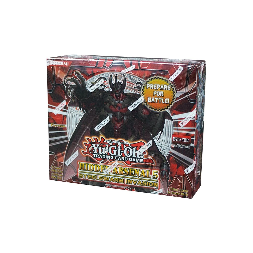 Yu-Gi-Oh Hidden Arsenal 5: Steelswarm Invasion 1st Edition Booster Pack Box (24ct) 1 Yu-Gi-Oh Hidden Arsenal 5: Steelswarm Invasion 1st Edition Booster Pack Box (24ct)